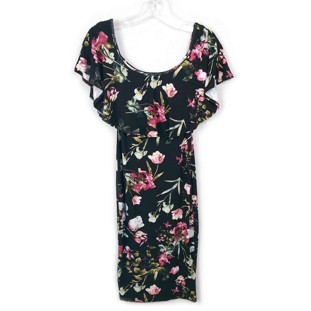 Carmen Marc Valvo | Off Shoulder Bodycon Dress